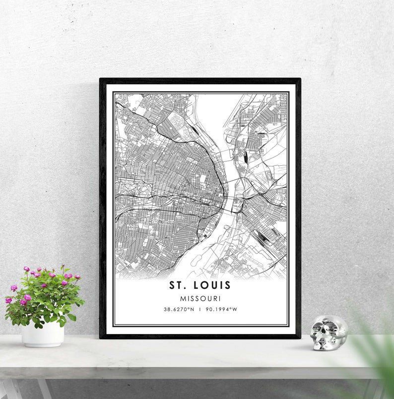 St. Louis map print